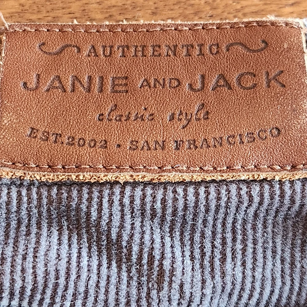 NWOT Janie and Jack Straight Leg Corduroy Pants Size 18-24 months Color Grey